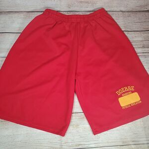 Vintage Shorts Physical Education USA Polyester Doerre Warriors Red Cosplay XS